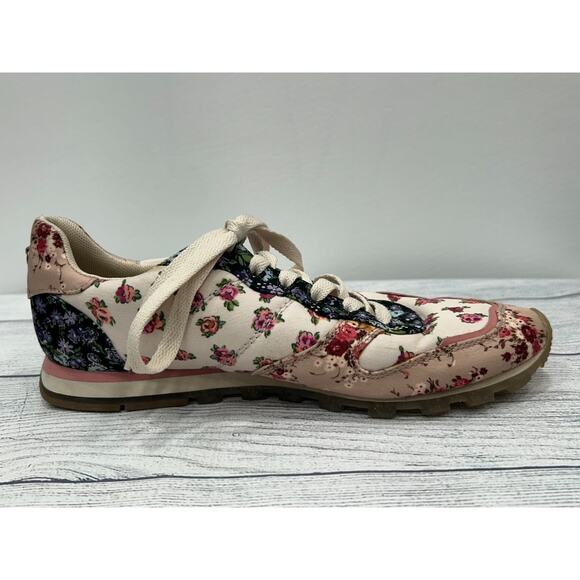 Coach Womens Floral Pink Cream Beechwood Sneaker Shoes Size 9.5B - Picture 1 of 12